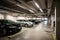 Parking electric cars, Charging stations, fast charging cars AI generated