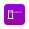 Parking entrance icon digital purple