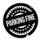 Parking Fine rubber stamp