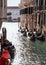 Parking gondolas in Venice