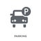 Parking icon from collection.