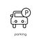 Parking icon from collection.