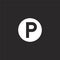 parking icon. Filled parking icon for website design and mobile, app development. parking icon from filled utility collection