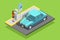 Parking Isometric Template