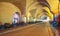 Parking lot for bicycles under old Rathaus (Altes Rathaus) of Munich on Marienplatz