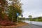 parking lot entrance in Langenfeld durin autumn