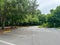 The parking lot entrance to the spring in Ichetucknee State Park in Florida on a sunny day