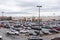 Parking lot full of cars near Costco Wholesale warehouse store in Kanata, Canada