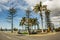 Parking Lot with Palm Trees in Australia, Queensland Wellington Point