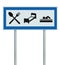 Parking Lot Road Sign Isolated Restaurant Hotel