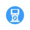 Parking machine icon, vector sign