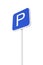 Parking Road Traffic Sign. 3d Rendering