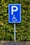 Parking sign for disable people