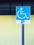 Parking sign for disabled badge