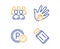 Parking time, Group and Social responsibility icons set. Usb flash sign. Park clock, Developers, Hand. Vector