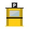 Parking toll booth icon