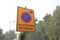 Parking traffic signage New Delhi India