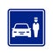 Parking valet sign icon