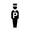 Parking valet silhouette icon