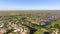 Parkland Florida neighborhoods by the Everglades 4k aerial footage