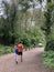 The Parkland Walk is a 3.1-mile 5.0 km linear green pedestrian and cycle route in London