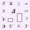 parkour icon. Elements of sportsman icon. Premium quality graphic design icon. Signs and symbols collection icon for websites, web