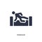 parkour icon on white background. Simple element illustration from activities concept