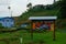 Parlatuvier bay entrance sign on the tropical Caribean island of Tobago