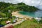 Parlatuvier beach view on the tropical Caribean island of Tobago