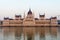 Parliament building in Budapest Hungary on Danube river. famous tourist place