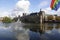 Parliament buildings behind the lake Hofvijver