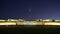 The Parliament House of Australia at night