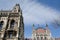 Parliament of Hungary. Wide angle view of the impressive architecture building