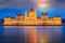 Parliament at night,Budapest cityscape,Hungary,Europe