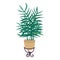 Parlor palm in pot semi flat color vector object