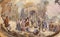 PARMA, ITALY - APRIL 15, 2018: The fresco of discovery of miracle image of madonna in main apsida of church Chiesa di San Quintino
