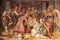 PARMA, ITALY - APRIL 16, 2018: The freso of Adoration of the Shepherds in church Chiesa di Santa Croce