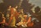 PARMA, ITALY - APRIL 17, 2018: The painting Moses rescued from the Nile in church Chiesa di Santo Tomaso