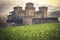 Parma - Italy - castle of Torrechiara meadow vale panorama enchanted land and fantasy setting