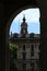 Parma, Italy, detail of the municipal tower