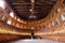 Parma, Italy, the Farnese theater detail, wood architecture