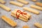 Parmesan cheese cookie sticks