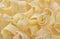 Parmesan flakes close-up