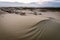 Parnidis sand dune in sunset. Curonian spit, Nida city, Lithuania