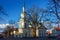 PARNU, ESTONIA - MAY 02, 2015: View of the Church of St. Catherine the Great Martyr The Estonian Orthodox Church of Moscow