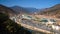 Paro International Airport Bhutan seen from above