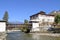 Paro Rinpung Dzong, The traditional Bhutan palace with wooden br