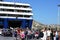 PAROS, GREECE, SEPTEMBER 18 2018, Tourists of various nationalities land in the island of Paros