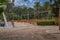 Parque de Malaga, Jardin Subtropical, Modern amphitheater in the Malaga botanical.