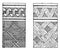 Parquet and mosaic marquetry, vintage engraving